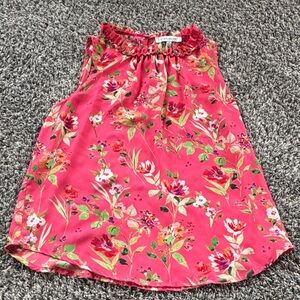 Rose & Olive Pink Floral Blouse